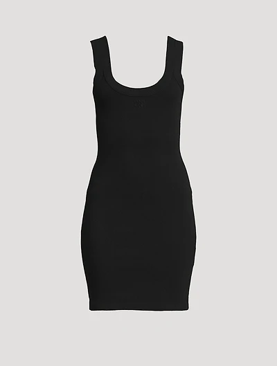 Rib-Knit Mini Dress