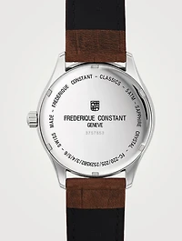 Classics Quartz Leather Strap Watch