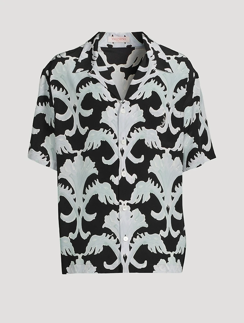 Metamorphos Wall Silk Bowling Shirt