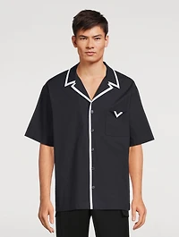 Cotton Poplin Bowling Shirt