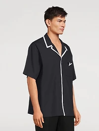 Cotton Poplin Bowling Shirt