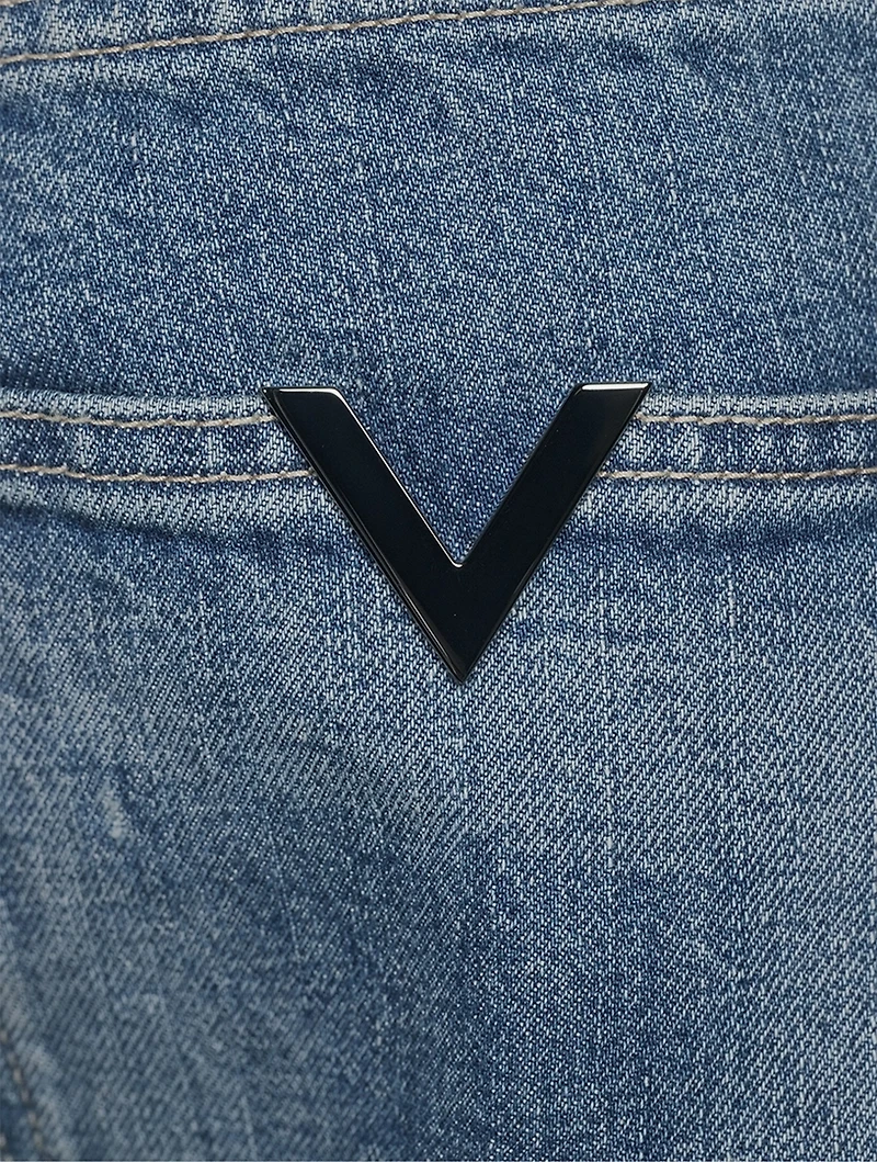 Cotton Straight-Leg Jeans