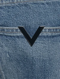 Cotton Straight-Leg Jeans