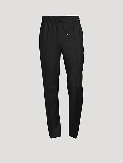 Wool And Mohair Jogger Pants