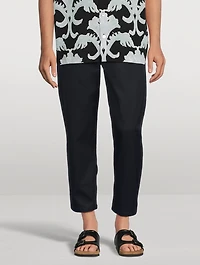 Cropped Cotton Trousers
