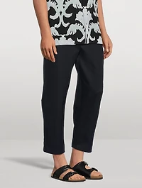 Cropped Cotton Trousers