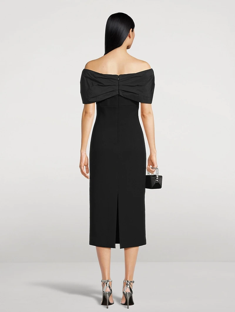 Juliana Off-The-Shoulder Midi Dress