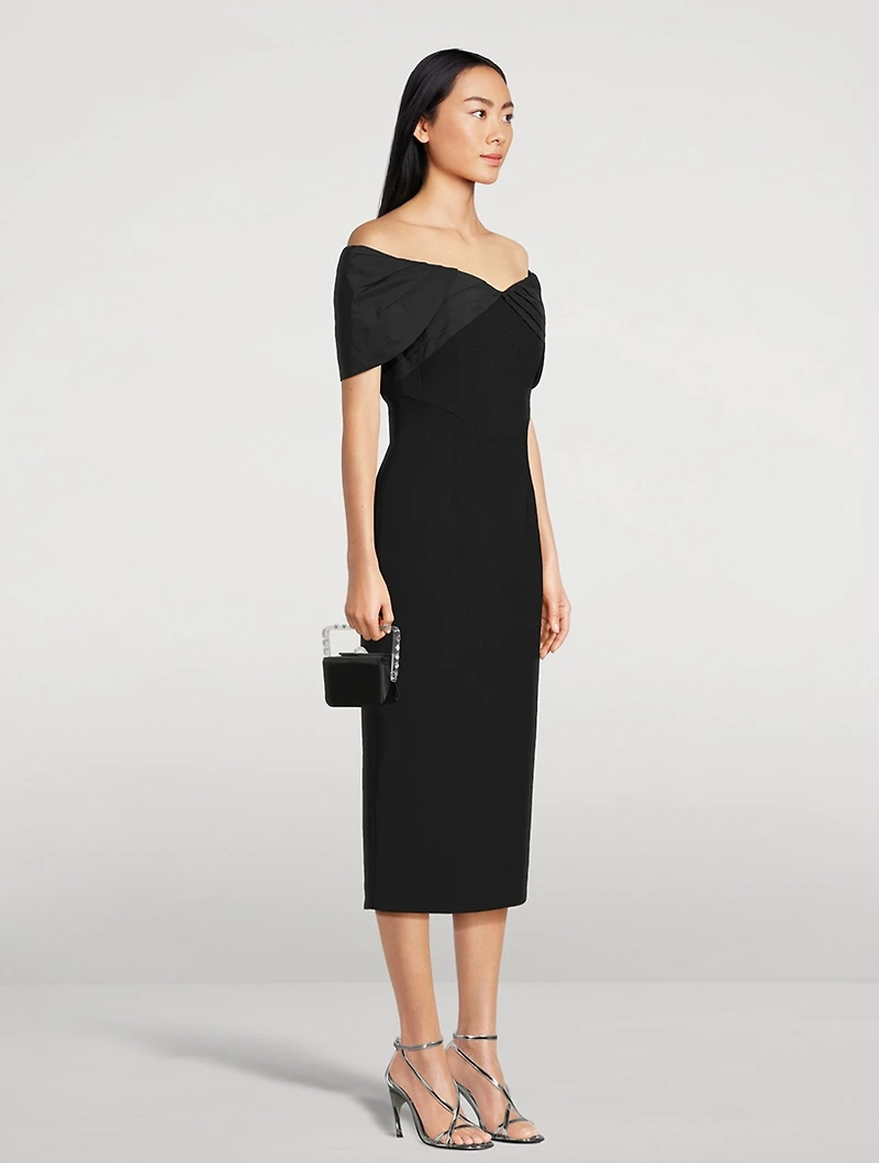 Juliana Off-The-Shoulder Midi Dress