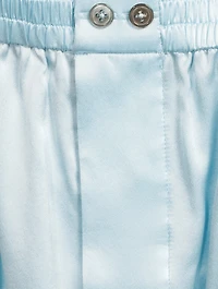 Silk Logo Boxer Shorts With Cut-Out