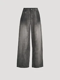 Cotton Low-Rise Pants