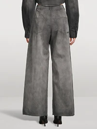 Cotton Low-Rise Pants