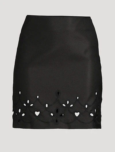 Embroidered Mini Skirt