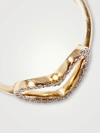 Petit Coeur 18K Gold Ring With Diamonds