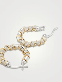 Twistees 18K Gold Hoop Earrings With Diamonds