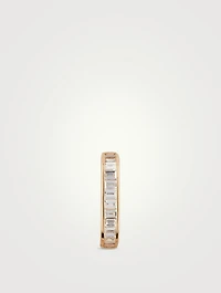 Jumbo Lola 14K Gold Diamond Baguette Hoop Earrings