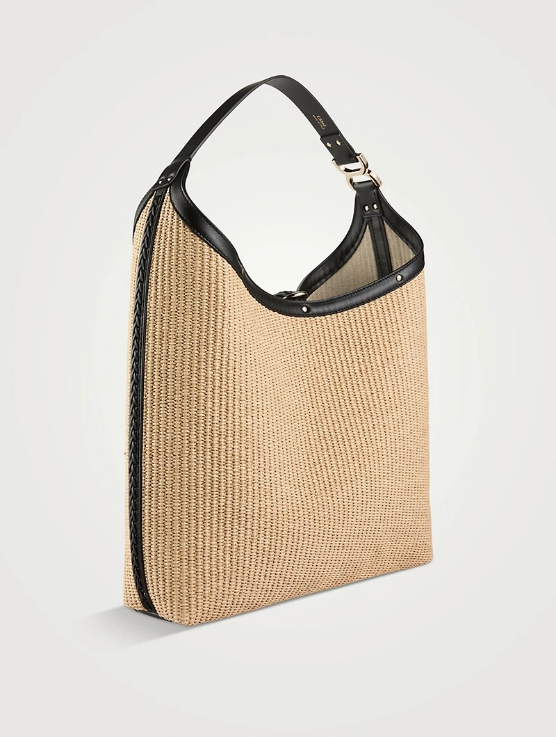 Marcie Raffia Shoulder Bag