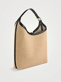Marcie Raffia Shoulder Bag