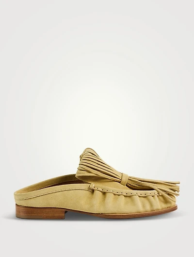 Tassel Suede Mules