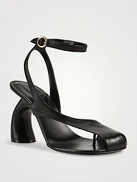 Virgo Asymmetric Leather Sandals