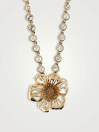 Large Poppy Pendant Necklace