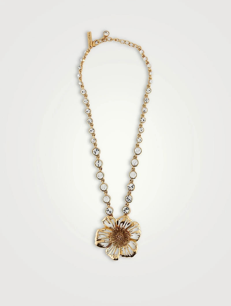 Large Poppy Pendant Necklace