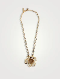 Large Poppy Pendant Necklace