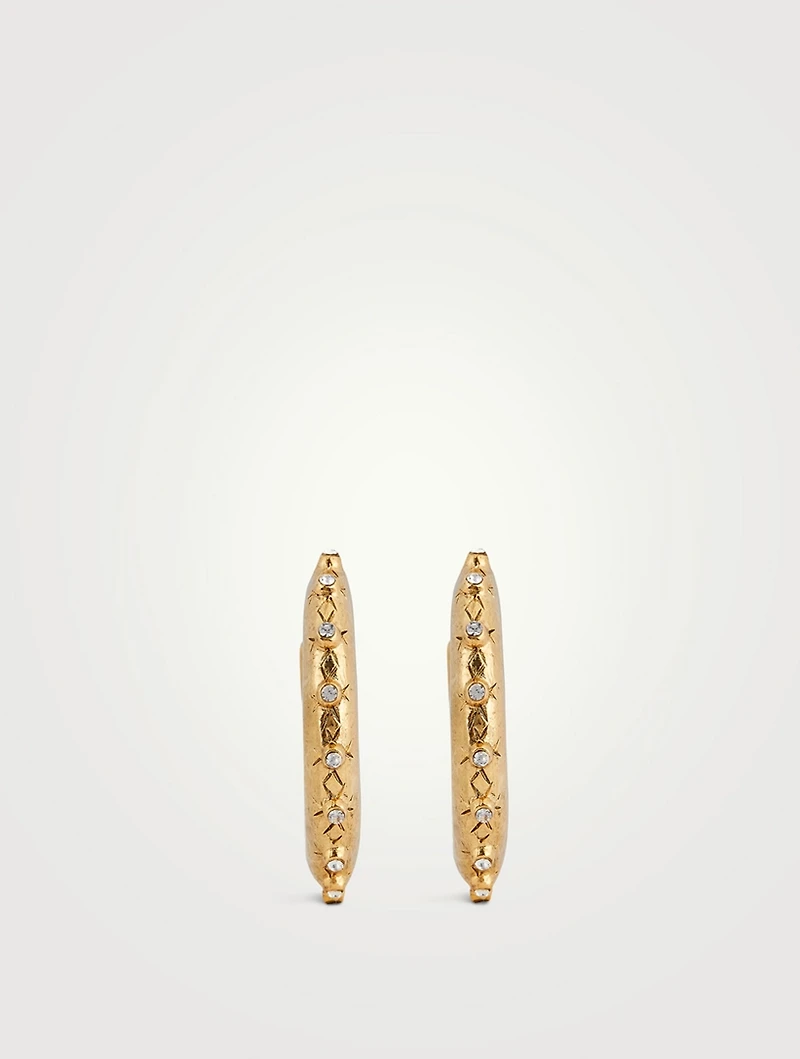 Crystal Hoop Earrings