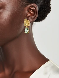 Crystal Branch Drop Earrings