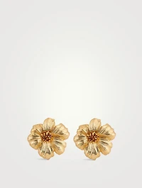Poppy Button Earrings