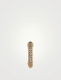14K Gold Cartilage Ear Cuff With Diamonds