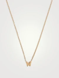 Baby 14K Gold Diamond Butterfly Necklace