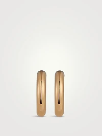 Jumbo 14K Gold Bubble Hoop Earrings