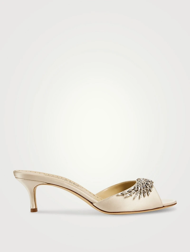 Lumada Crystal Satin Mules
