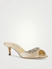 Lumada Crystal Satin Mules