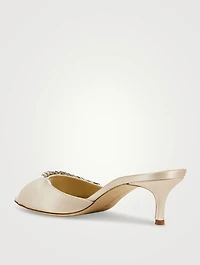 Lumada Crystal Satin Mules