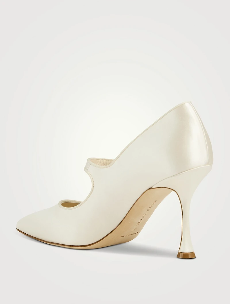 Camparinew Satin Mary Jane Pumps
