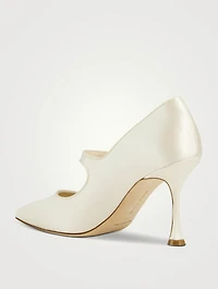 Camparinew Satin Mary Jane Pumps
