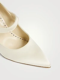 Camparinew Satin Mary Jane Pumps