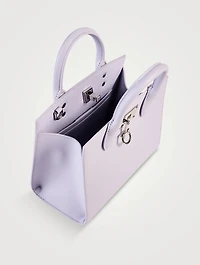 Small Studio Leather Top Handle Bag