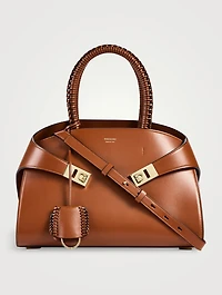 Small Hug Leather Satchel