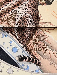 Small Studio Leather Top Handle Bag In Day And Night Print