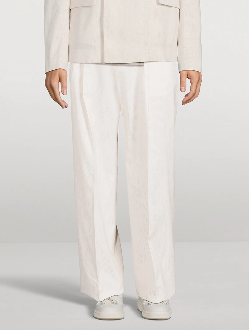Stretch Nylon-Blend Pants