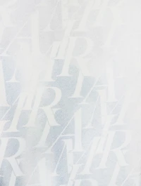 Silk Bowling Shirt Gradient Logo Print