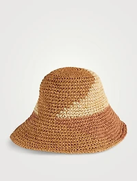 Straw Bucket Hat