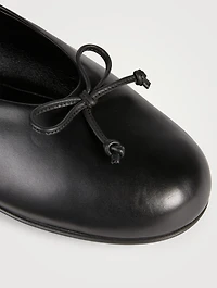 Leather Mary Jane Ballerina Flats