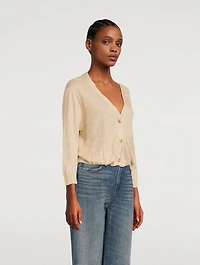 Blouson Linen Cardigan