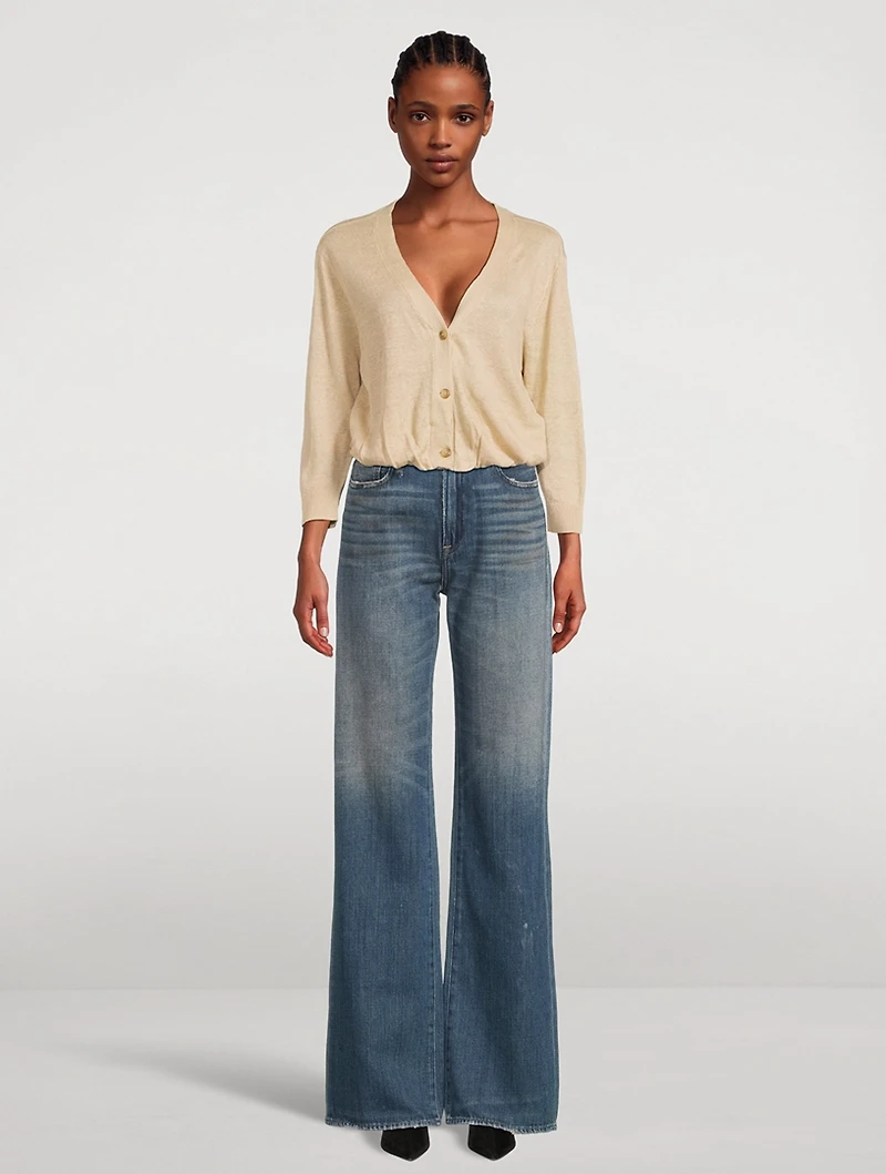 Blouson Linen Cardigan