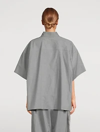 Alec Oversized Poplin Polo Shirt