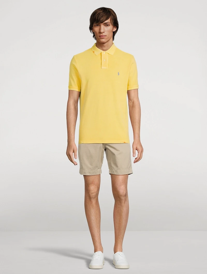 Cotton Mesh Polo Shirt
