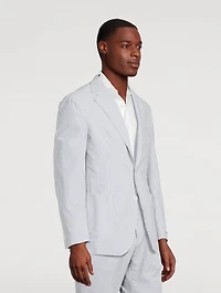 Soft Tailored Seersucker Sport Coat
